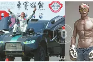 Kakek ini punya perut sixpack dan jago kemudikan mobil balap, wow!