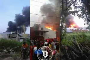 Pabrik meubel milik Presiden Jokowi terbakar