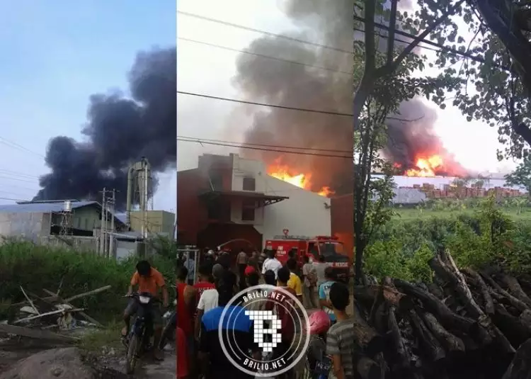 Pabrik meubel milik Presiden Jokowi terbakar