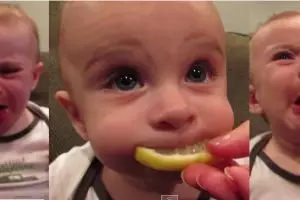 15 Ekspresi lucu bayi yang pertama kali mencicipi lemon, imutnya!