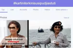 Cuitan kocak netizen tanggapi hashtag #KartiniTerkiniSusiPudjiastuti