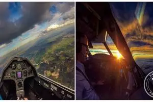 Lihat 17 pemandangan dari kokpit pesawat ini bikin serasa jadi pilot