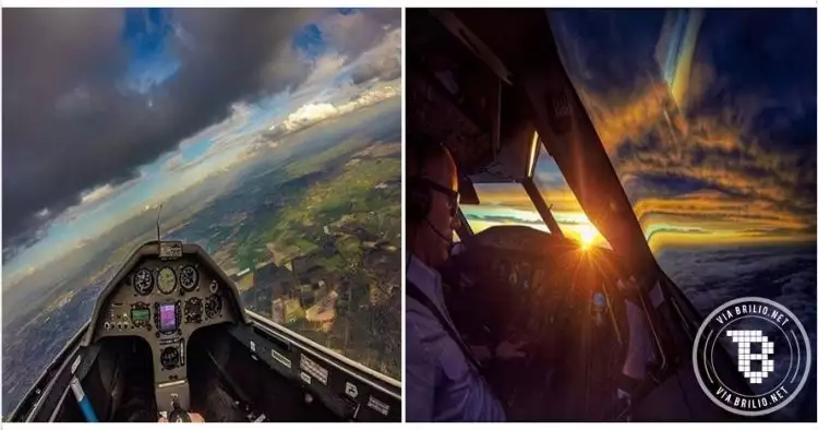 Lihat 17 pemandangan dari kokpit pesawat ini bikin serasa jadi pilot