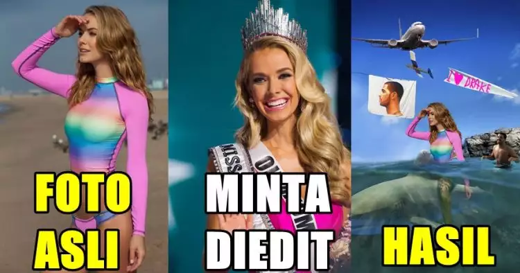 20 Editan foto Miss USA 2015 ini gagal abis, bikin ketawa ngakak!
