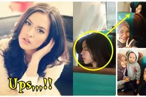 Mujurnya penumpang ini, bisa selfie sama Raisa yang lagi bobok cantik