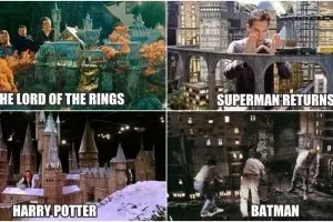 20 Set adegan film Hollywood ini ternyata dibikin dari miniatur, keren