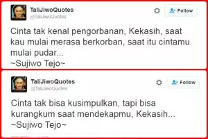 15 Quotes #Talijiwo ini dijamin bikin cewek klepek-klepek, aww! 