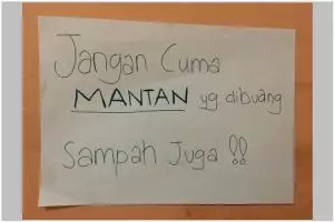 15 Peringatan buang sampah tak biasa, dari lucu hingga bikin gemetar!
