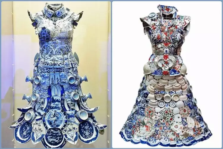 15 Dress ini terbuat dari porselen, cantik sih tapi gimana pakainya?
