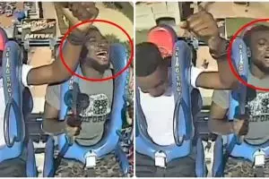 Pria ini bikin ngakak, udah dewasa tapi histeris naik roller coaster!