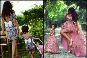 15 Foto ibu dan anak pakai dress kembar ini bak pinang dibelah dua! 