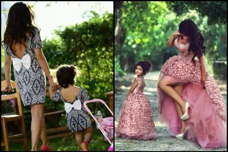 15 Foto ibu dan anak pakai dress kembar ini bak pinang dibelah dua! 