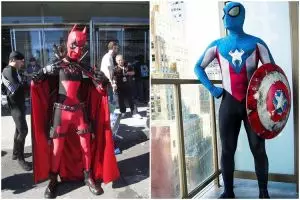20 Cosplay ini keren, dua superhero digabung jadi satu seperti apa ya?