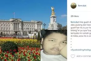 Ikuti tren Farish, 16 editan foto ke luar negeri ini bikin ngakak