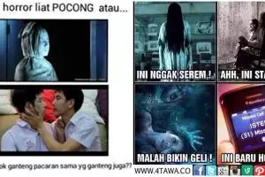 13 Meme 'lebih seram mana'  bukannya bikin takut malah ngakak! 