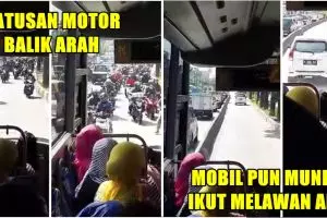Potret aksi tak terpuji pengguna jalan di Jakarta, bikin geregetan!