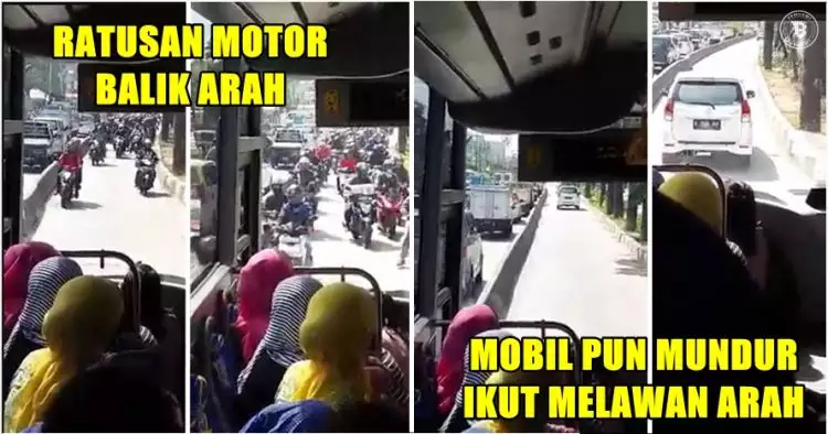 Potret aksi tak terpuji pengguna jalan di Jakarta, bikin geregetan!