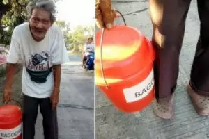 Kakek ini saban hari berjalan 20 km hanya demi uang Rp 14 ribu, salut!
