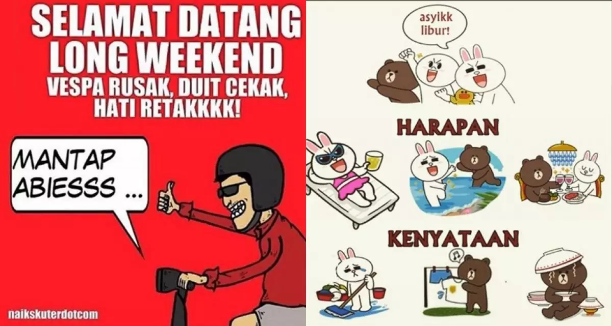 16 Meme lucu long weekend hibur kamu yang liburannya ngenes...