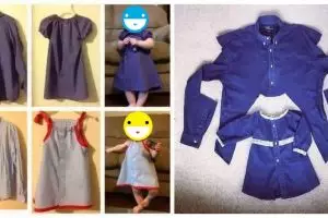 Jangan dibuang, ini trik mendaur ulang pakaian bekas jadi baju anak