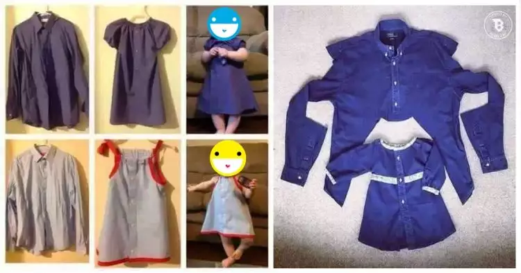 Jangan dibuang, ini trik mendaur ulang pakaian bekas jadi baju anak