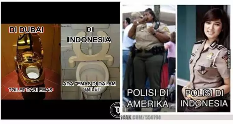13 Meme lucu 'Indonesia vs luar negeri', bikin geleng-geleng kepala!
