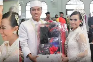 Bahagianya pasangan ini, menikah karena sama-sama suka main game DotA