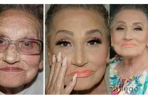 Berkat makeup, wajah nenek 80 tahun ini bikin cewek-cewek iri!