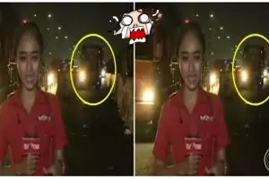 Fokus di depan kamera, reporter tvOne nyaris ditabrak bus, waduh!