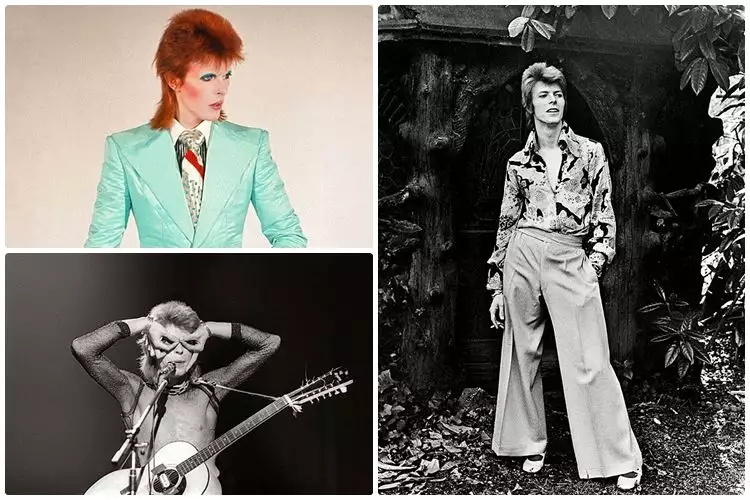 15 Gaya nyentrik David Bowie bikin beda dengan rocker lainnya, keren! 