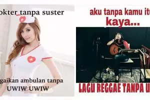 16 Meme 'Aku Tanpamu Uwiw-Uwiw' bikin kamu ketawa cekikikan, kocak! 