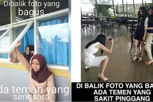 7 Gambar ini buktikan ada teman yang menderita di balik foto bagus!
