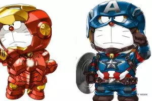 15 Foto ini buktikan Doraemon juga keren kalau cosplay jadi superhero!