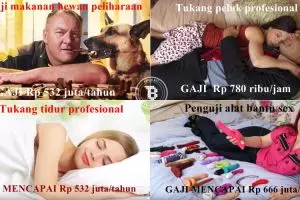 10 Pekerjaan ini paling unik sedunia, ada yang digaji Rp 10 juta/hari!