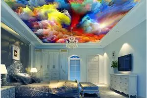 Unik, 15 plafon 3D ini bikin betah tiduran memandangi langit-langit