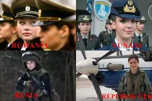 10 Prajurit militer cantik di dunia ini bikin semangat siap grak!