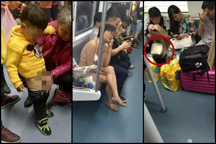 15 Ulah absurd penumpang kereta di China, bikin geleng-geleng kepala! 
