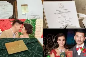 7 Undangan keren pernikahan artis Indonesia, mana paling kece? 