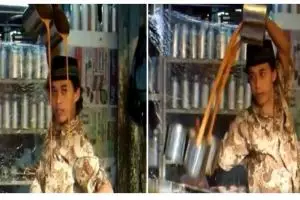 Pria ini sungguh energik, bikin teh tarik dan bisa bikin kamu tertarik