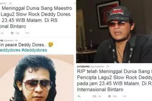 Selamat jalan Deddy Dores, semoga lagumu mengantar ke surgaNya! 