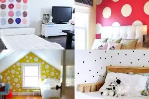 17 Desain manis wallpaper polkadot, ide yang bagus untuk hias rumahmu!