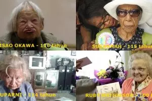 7 Nenek 'sakti' ini bisa berusia 100 tahun lebih, rahasianya apa ya?