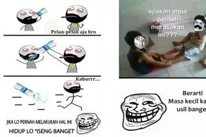 Jika pernah lakukan 1 dari 13 gambar ini, masa kecilmu usil banget!