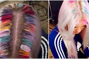 Ladies, ini tren rambut akar pelangi yang bikin gaul abis, mau coba?