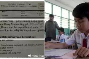 Kata-kata tak senonoh di soal ujian SD ini bikin mengelus dada!