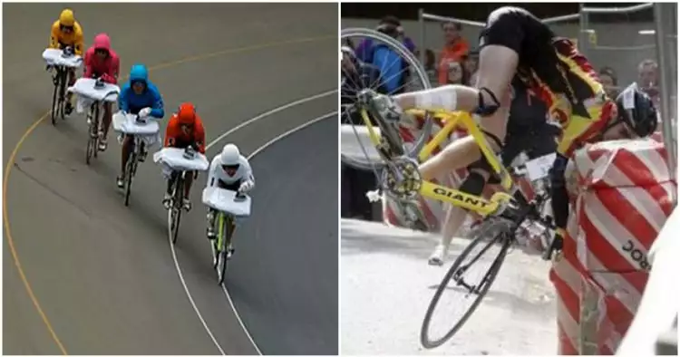 15 Momen konyol pembalap sepeda saat bertanding dijamin bikin geli! 