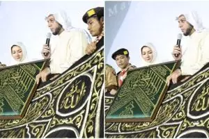 Kutai Kartanegara dapat hibah kain penutup Kabah, beratnya 12 kilogram