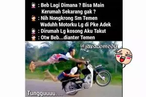 7 Meme kocak 'OTW Beb' ini dijamin bikin kamu ngakak guling-guling