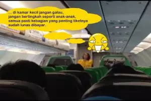 Instruksi keselamatan penerbangan maskapai lokal ini bikin ngakak!