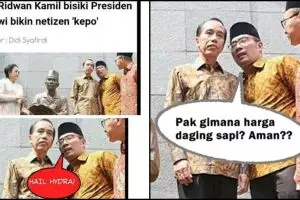 9 Meme 'Ridwan Kamil bisiki Jokowi' ini bikin ngakak, kocak banget!